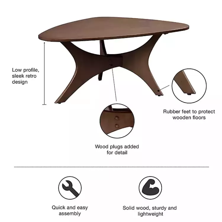 walnut_triangle_modern_coffee_table_3.webp Walnut Triangle Modern Coffee Table>Kirklands Home Online