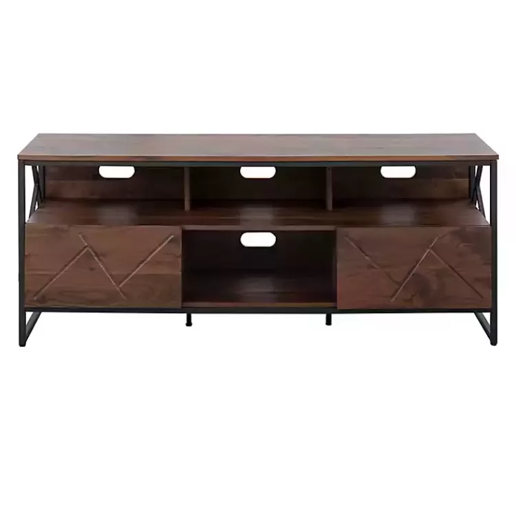 walnut_wood_and_black_steel_media_stand_5.webp Walnut Wood and Black Steel Media Stand>Kirklands Home Shop