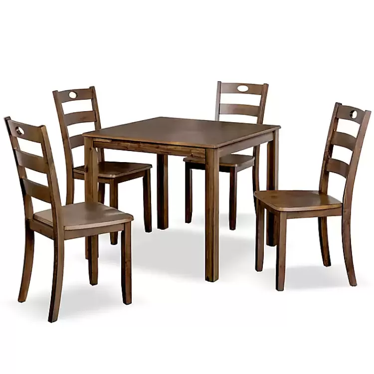 Walnut Wood Brooke 5-pc. Dining Furniture Set>Kirklands Home Cheap