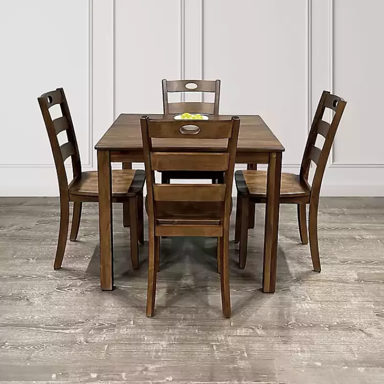 Walnut Wood Brooke 5-pc. Dining Furniture Set>Kirklands Home Cheap