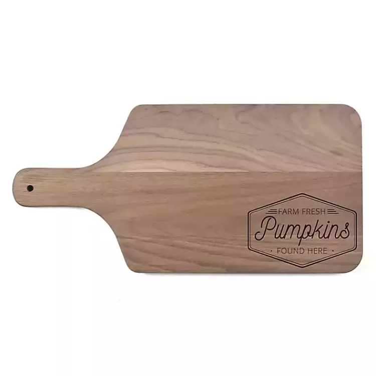 Walnut Wood Farm Fresh Pumpkins Cutting Board>Kirklands Home Shop