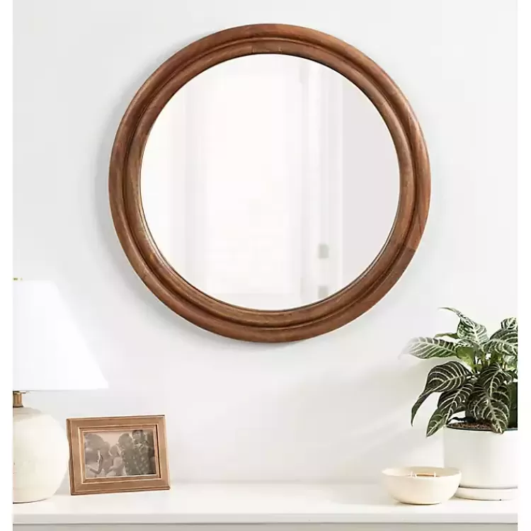 walnut_wood_ribbed_round_wall_mirror_5.webp Walnut Wood Ribbed Round Wall Mirror>Kirklands Home Cheap