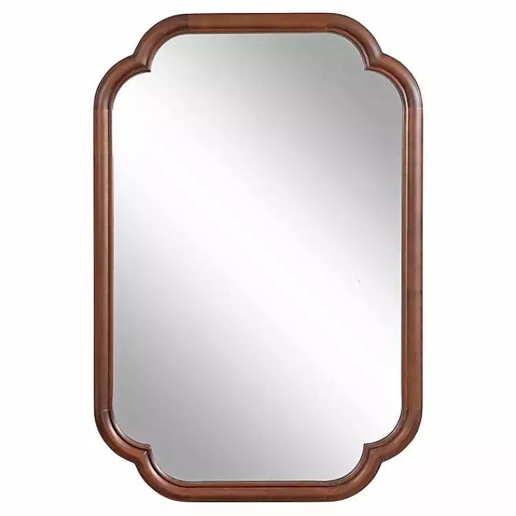 walnut_wood_scallop_wall_mirror_5.webp Walnut Wood Scallop Wall Mirror>Kirklands Home Best