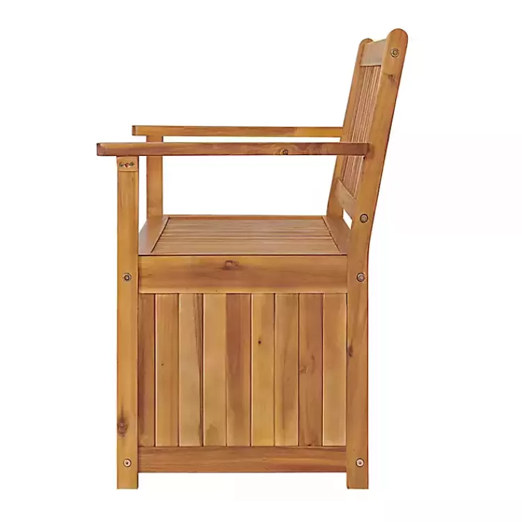 warm_acacia_wood_slatted_outdoor_storage_bench_3.webp Warm Acacia Wood Slatted Outdoor Storage Bench>Kirklands Home Store