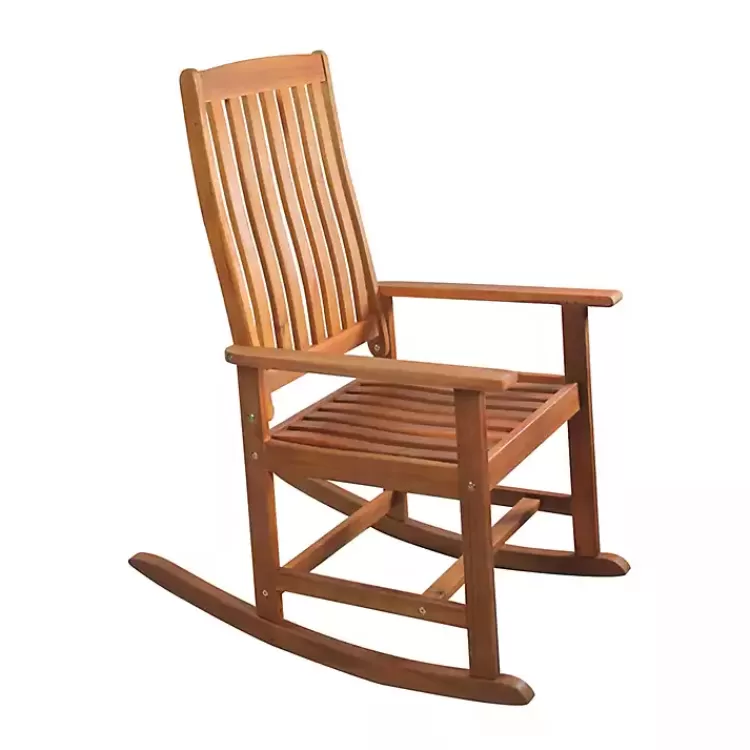 Warm Acacia Wood Rocking Chair>Kirklands Home Store