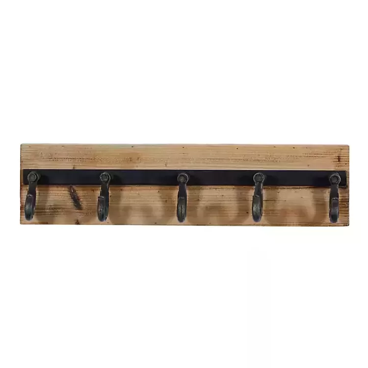 Warm Brown Industrial Iron Wall Hooks>Kirklands Home Flash Sale