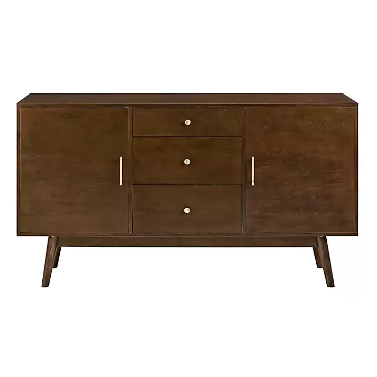 Warm Brown Mid-Century Modern Storage Console>Kirklands Home Best Sale