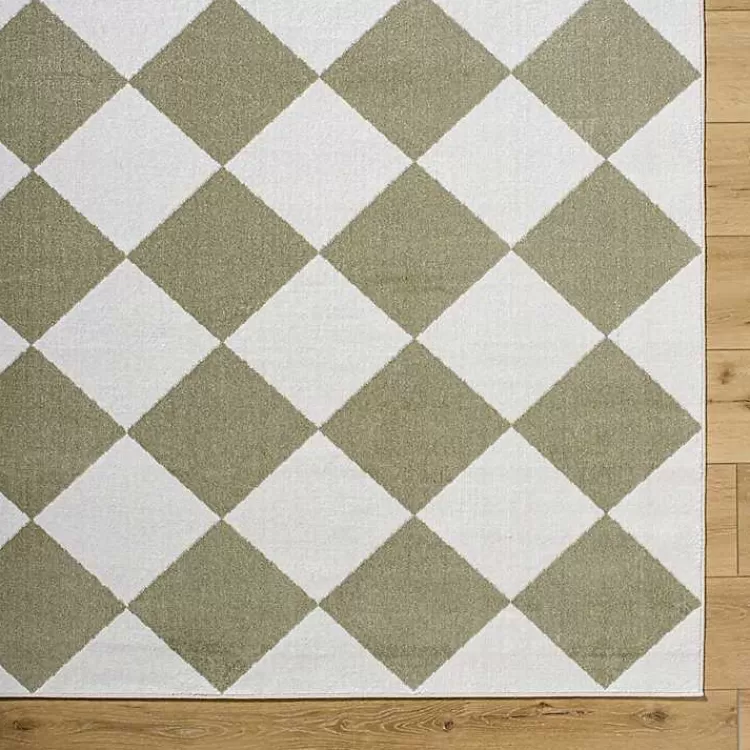 warm_gray_checkered_area_rug_x_3.webp Warm Gray Checkered Area Rug, 6x9>Kirklands Home Outlet