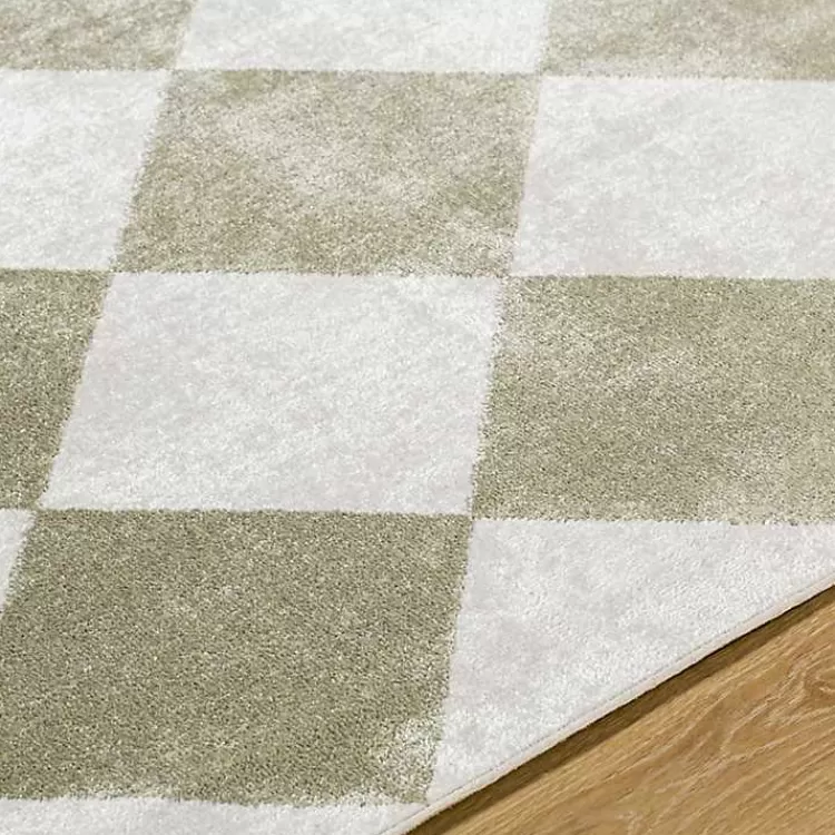 warm_gray_checkered_area_rug_x_5.webp Warm Gray Checkered Area Rug, 6x9>Kirklands Home Outlet