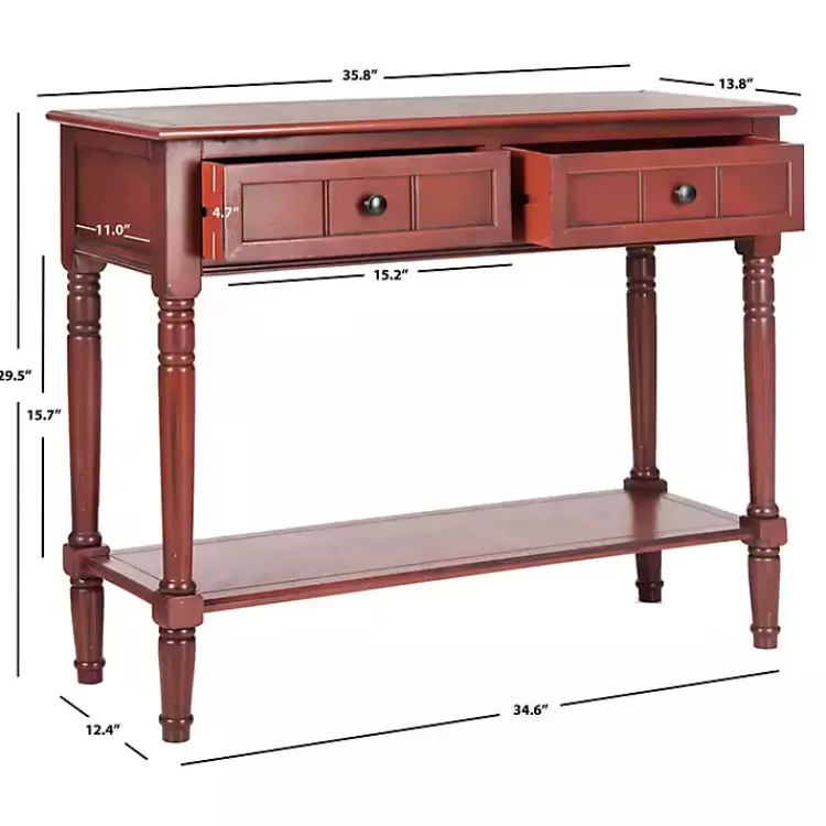 Warm 2- Drawer Samantha Console Table>Kirklands Home Discount