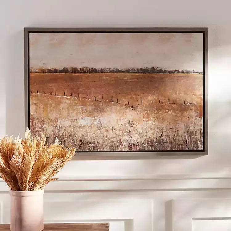 Warm Rustic Landscape Framed Art Print>Kirklands Home Cheap