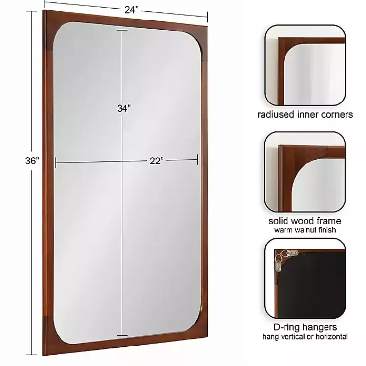 warm_walnut_rounded_rectangle_wall_mirror_2.webp Warm Walnut Rounded Rectangle Wall Mirror>Kirklands Home New