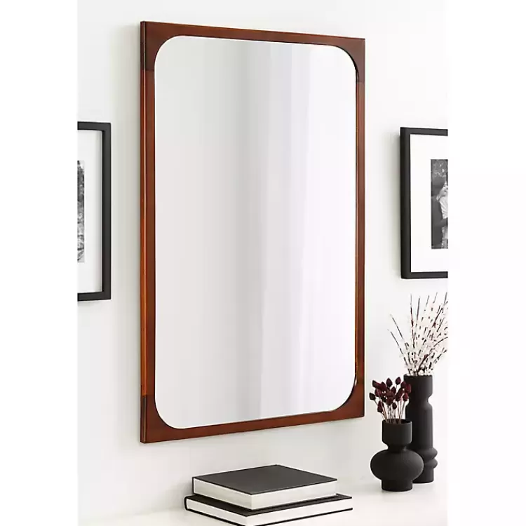 warm_walnut_rounded_rectangle_wall_mirror_5.webp Warm Walnut Rounded Rectangle Wall Mirror>Kirklands Home New