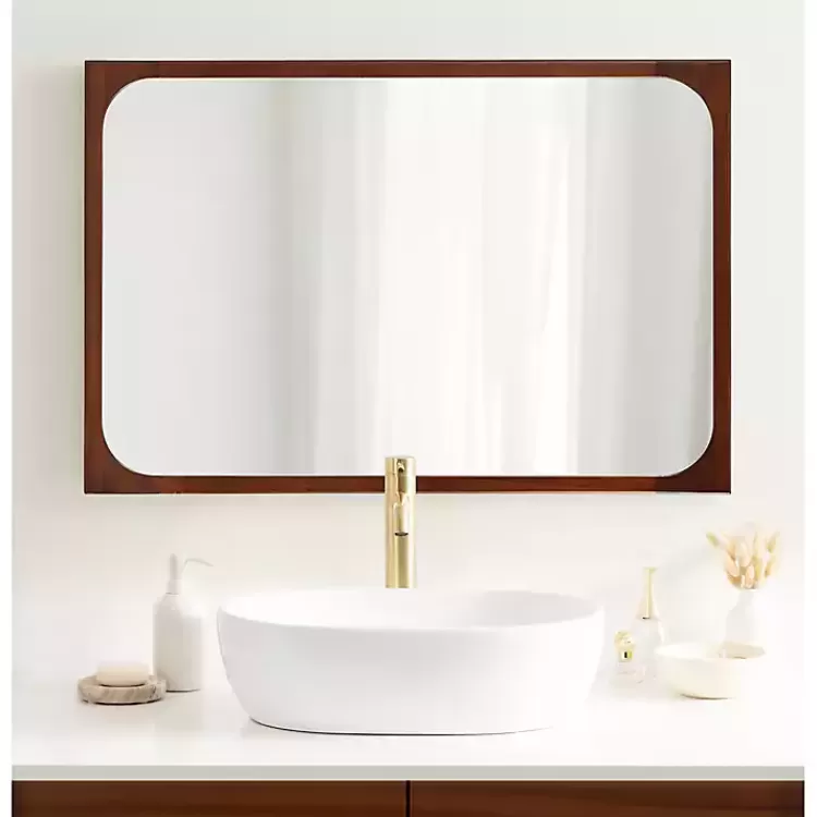 warm_walnut_rounded_rectangle_wall_mirror_6.webp Warm Walnut Rounded Rectangle Wall Mirror>Kirklands Home New