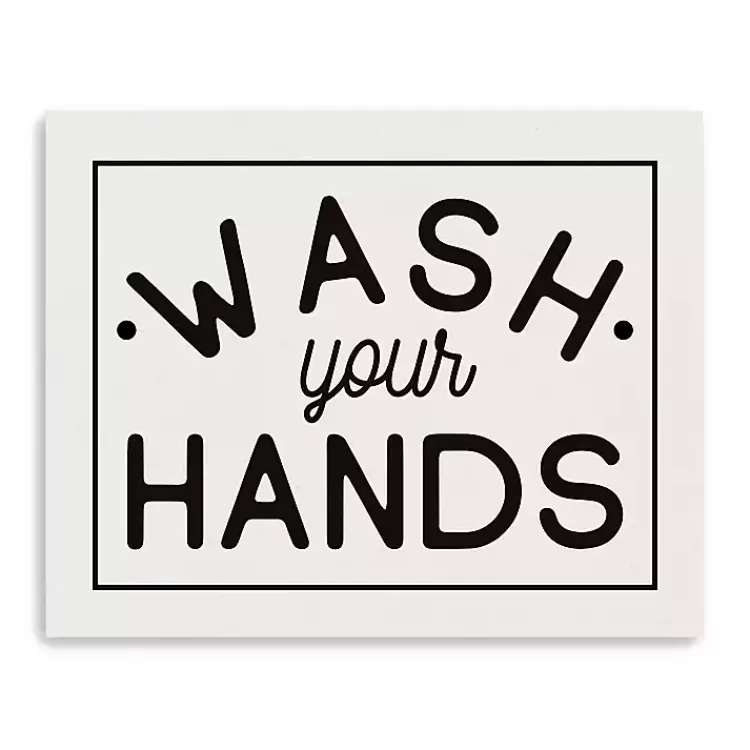 Wash Your Hands Giclee Canvas Art Print, 20x16 in.>Kirklands Home Outlet