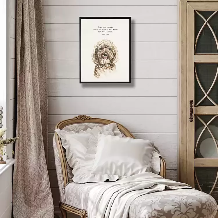 Watercolor Goldendoodle Quote Framed Art Print>Kirklands Home Best