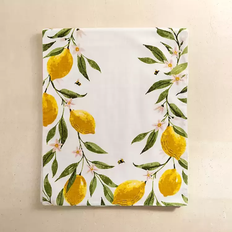Watercolor Lemon and Bees Table Runner>Kirklands Home Clearance