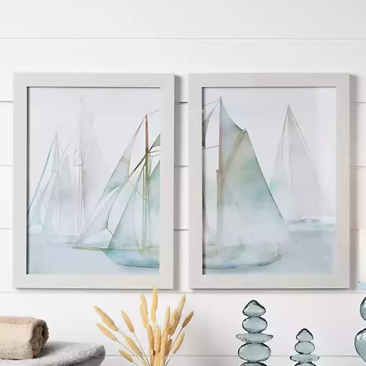 watercolor_sailboats_framed_art_prints_set_of__3.webp Watercolor Sailboats Framed Art Prints, Set of 2>Kirklands Home Cheap