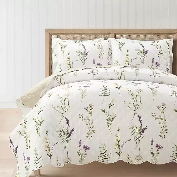 Watercolor Wildflower 3-pc. King Quilt Set>Kirklands Home Best