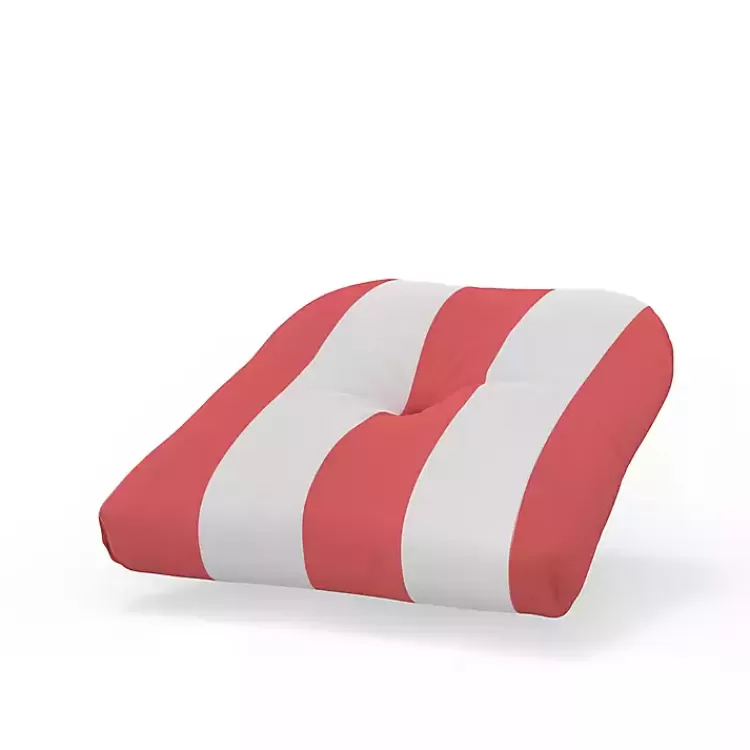 Watermelon Awning Stripe Outdoor Chair Cushion>Kirklands Home Store