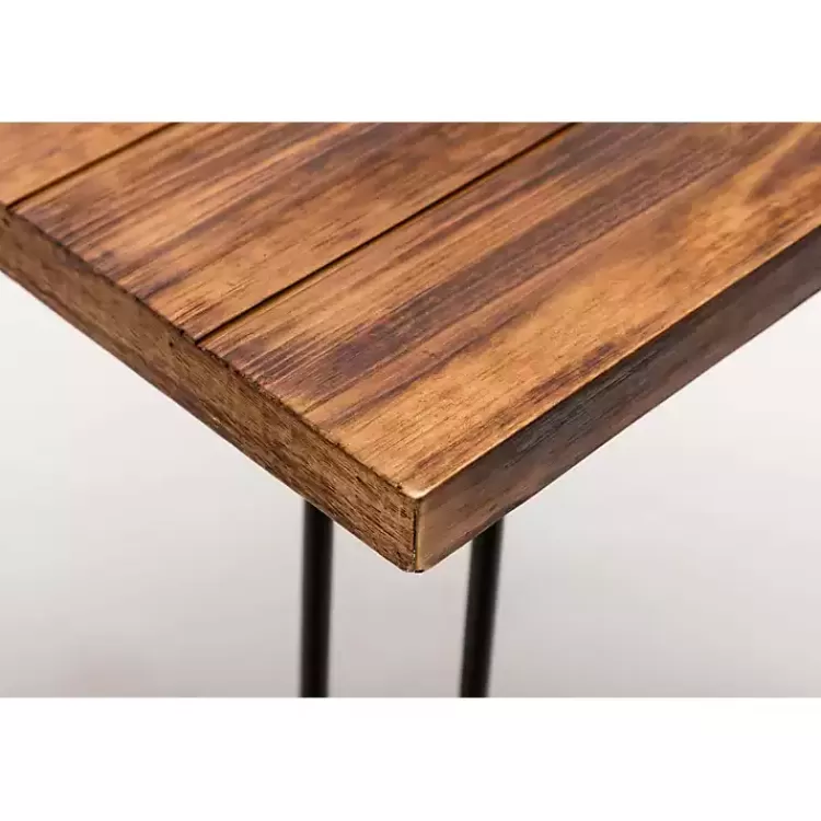 weather_fir_wood_and_hairpin_legs_accent_table_3.webp Weather Fir Wood and Hairpin Legs Accent Table>Kirklands Home Shop