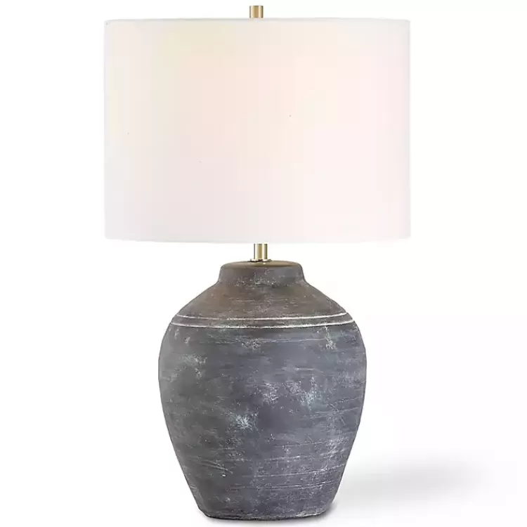 Weathered Black Ceramic Rhys Table Lamp>Kirklands Home Clearance