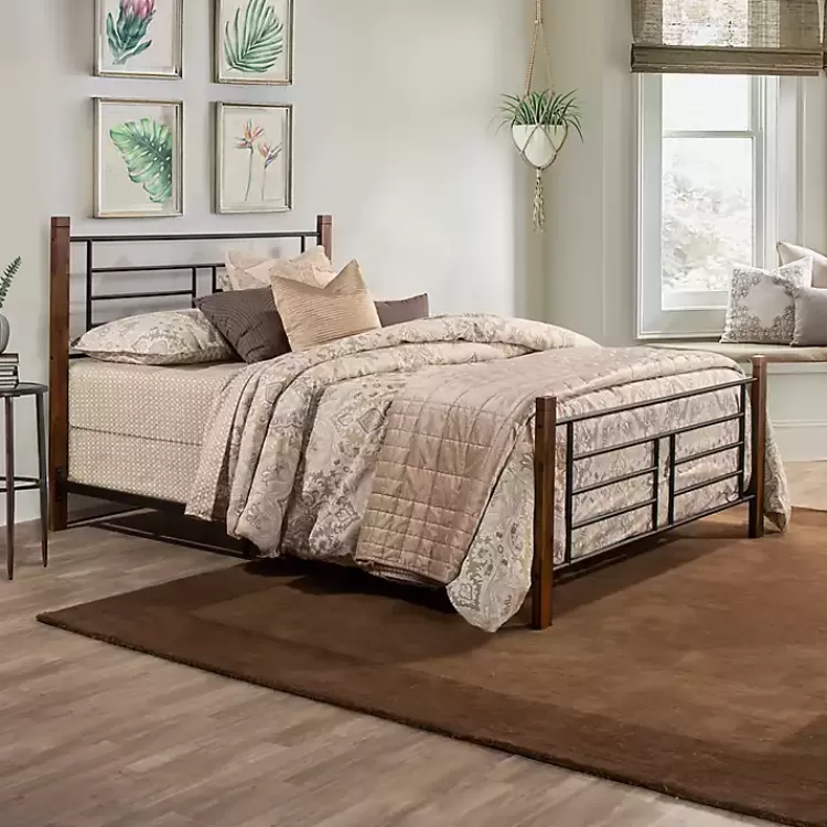 Weathered Brown Farmhouse Queen Bed>Kirklands Home Best Sale