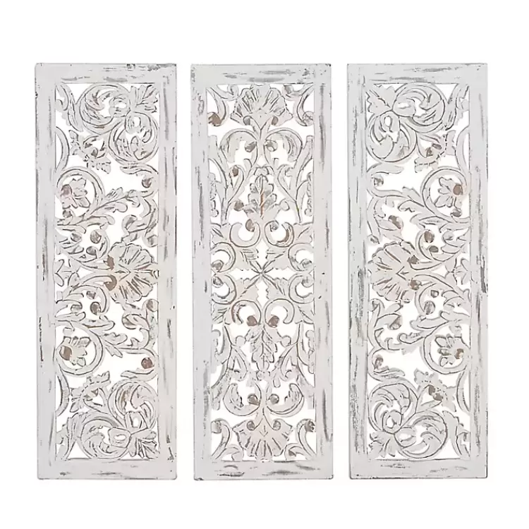 Weathered Gray Wood Panel Wall Plaques, Set of 3>Kirklands Home Shop