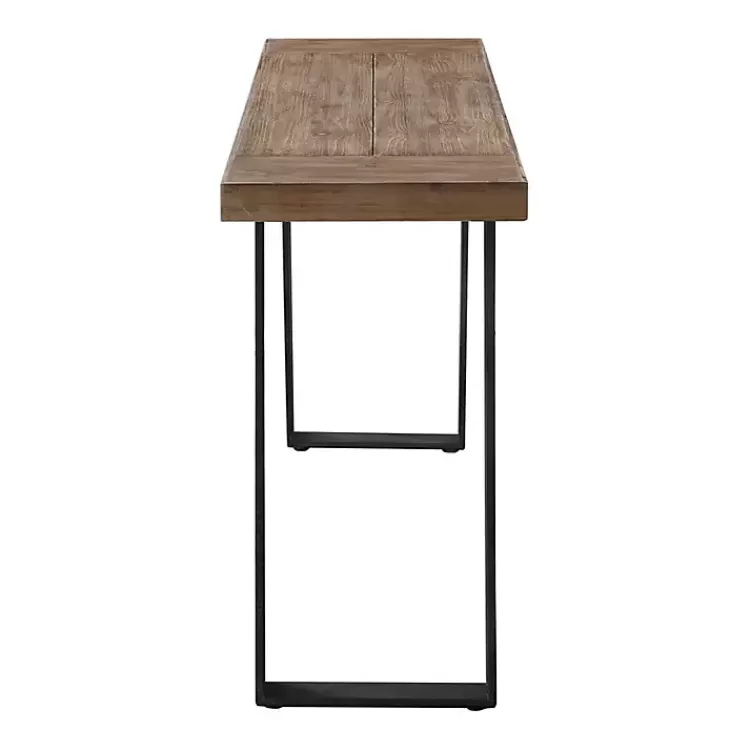 Weathered Oak and Metal Console Table>Kirklands Home Store