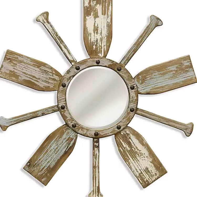 Weathered Paddle Wall Mirror>Kirklands Home Clearance