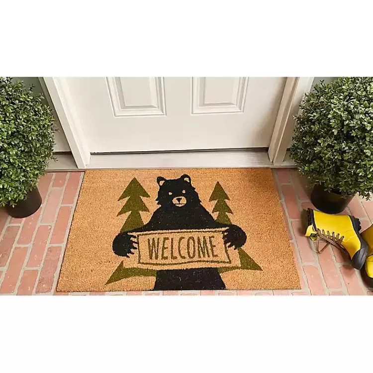 welcome_bear_doormat_2.webp Welcome Bear Doormat>Kirklands Home Discount