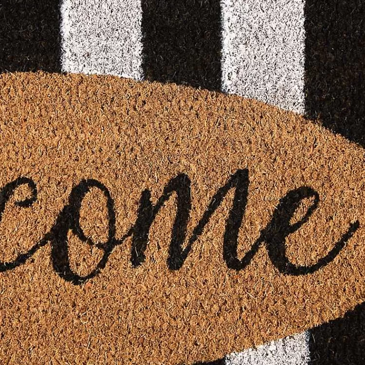 Welcome Cabana Stripe Coir Doormat>Kirklands Home Best