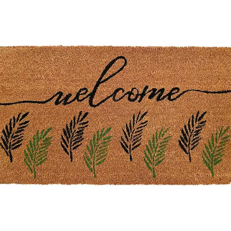 Welcome Fern Doormat>Kirklands Home Outlet