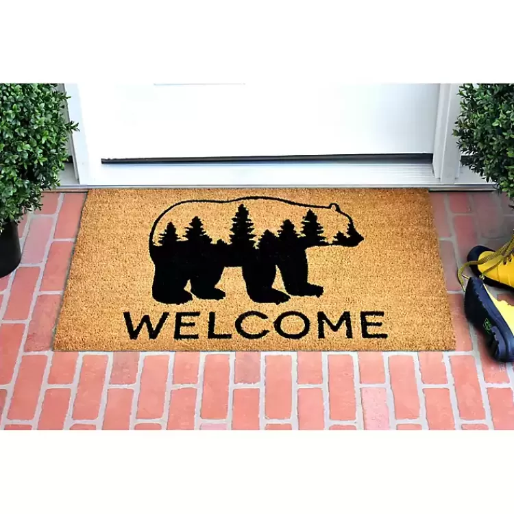 welcome_forest_bear_doormat_2.webp Welcome Forest Bear Doormat>Kirklands Home Sale