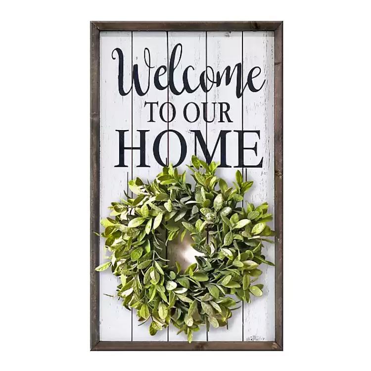 welcome_interchangeable_wreath_wall_plaque_3.webp Welcome Interchangeable Wreath Wall Plaque>Kirklands Home Outlet