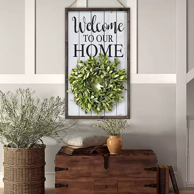 welcome_interchangeable_wreath_wall_plaque_5.webp Welcome Interchangeable Wreath Wall Plaque>Kirklands Home Outlet