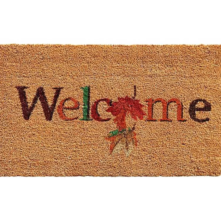 Welcome Leaves Fall Coir Doormat>Kirklands Home Store