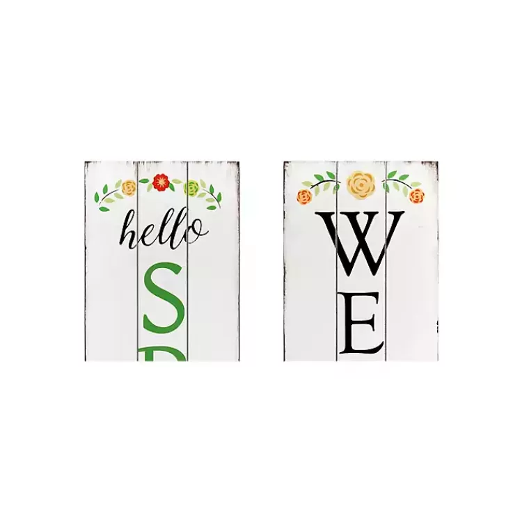 welcome_spring_double_sided_porch_sign_2.webp Welcome Spring Double Sided Porch Sign>Kirklands Home Sale