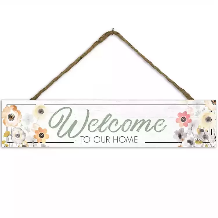 Welcome to Our Home Floral Wall Plaque>Kirklands Home New