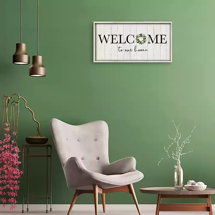 Welcome To Our Home Wreath Wall Plaque>Kirklands Home Hot