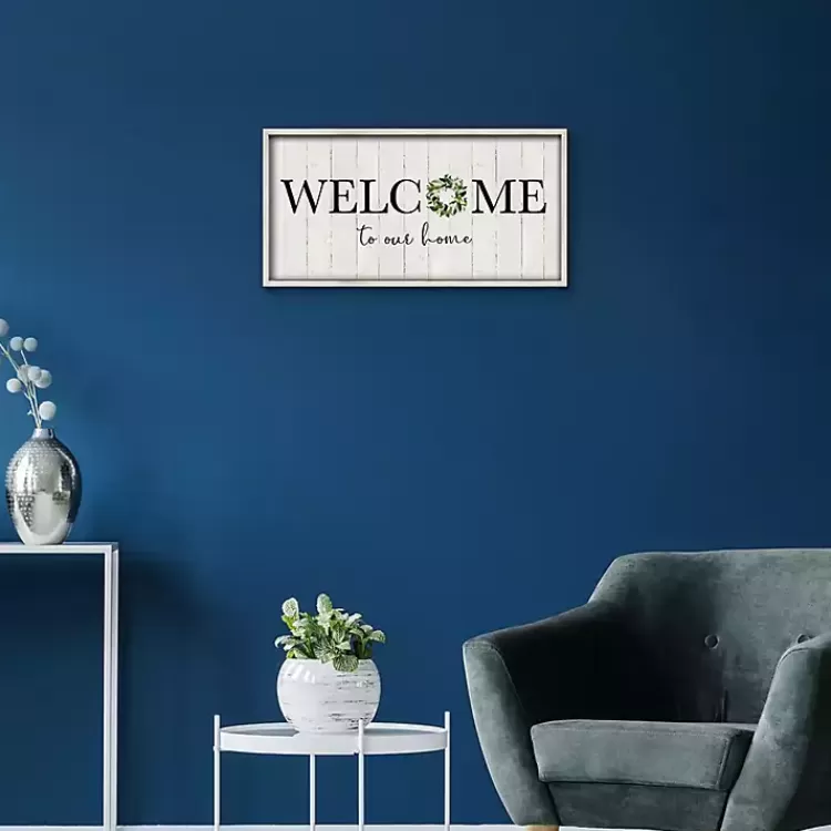 welcome_to_our_home_wreath_wall_plaque_2.webp Welcome To Our Home Wreath Wall Plaque>Kirklands Home Hot