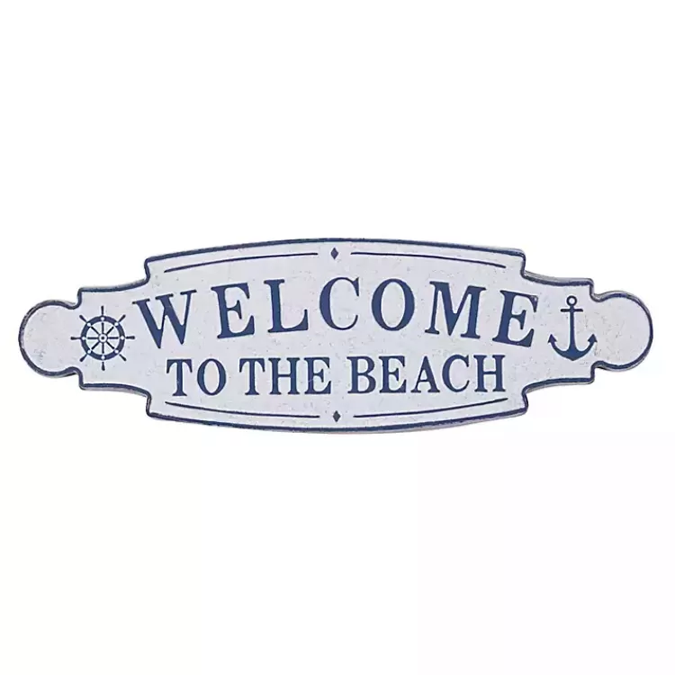 Welcome To The Beach Metal Wall Plaque>Kirklands Home Cheap
