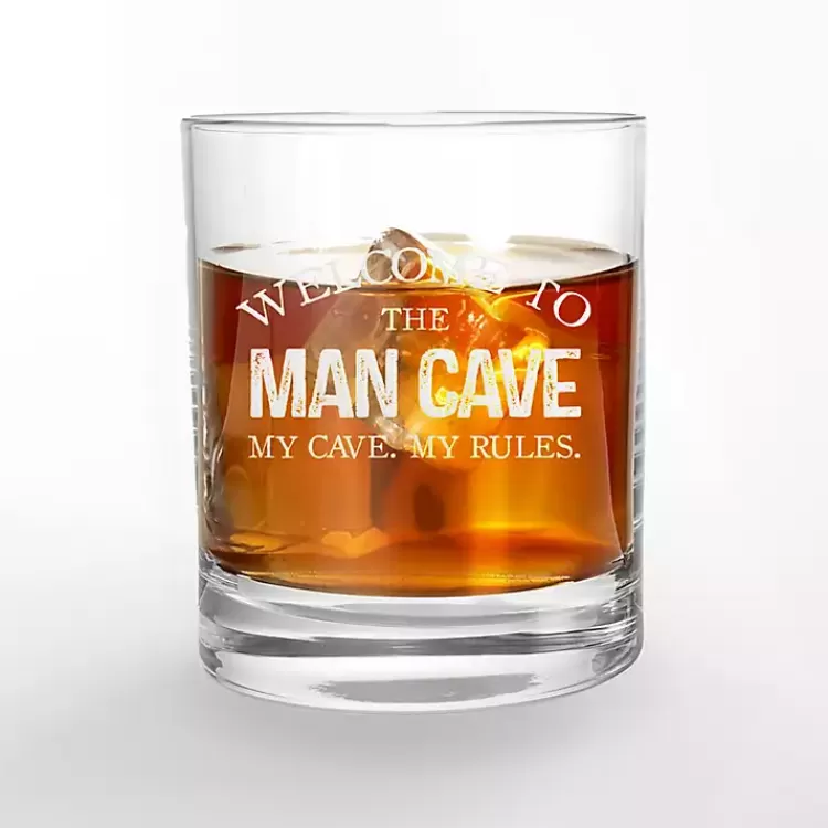 Welcome to the Man Cave Whiskey Glasses, Set of 2>Kirklands Home Sale
