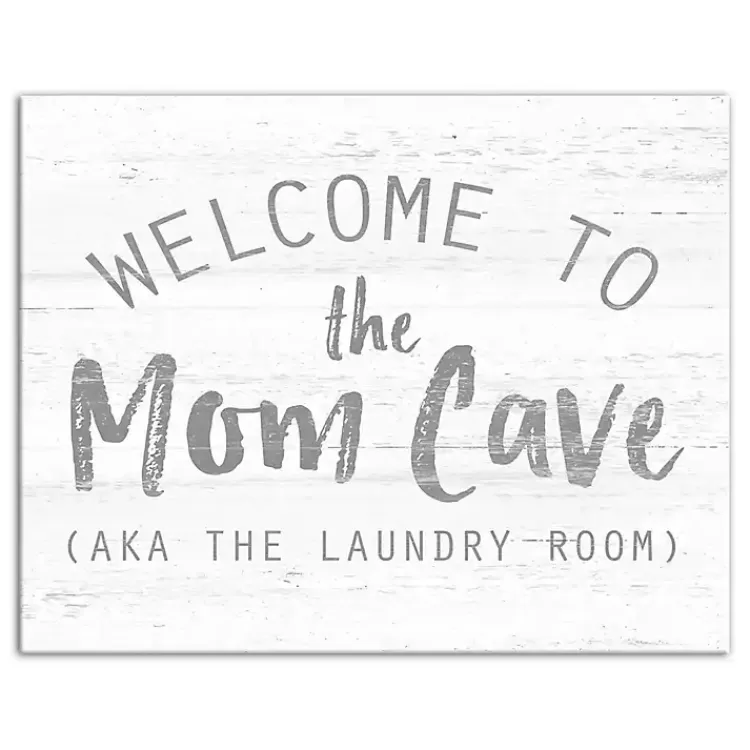 Welcome to the Mom Cave Canvas Art Print>Kirklands Home Store