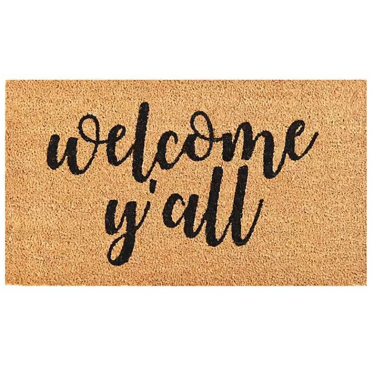 Welcome Y'all Coir Doormat>Kirklands Home Online