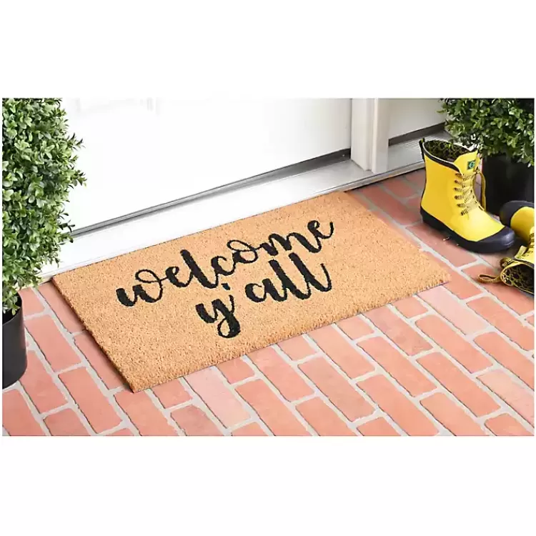 Welcome Y'all Coir Doormat>Kirklands Home Online