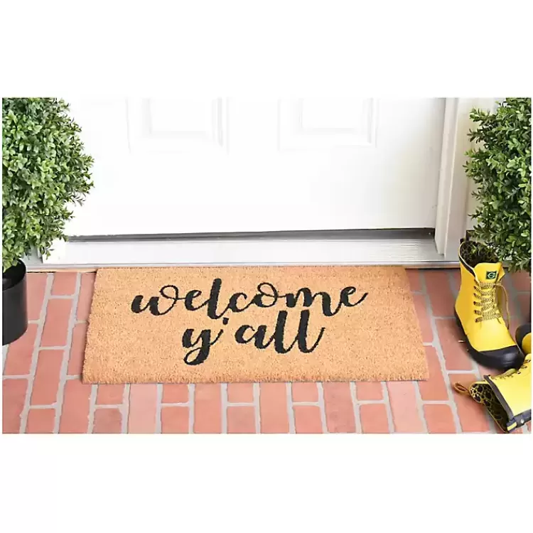 welcome_yall_coir_doormat_2.webp Welcome Y'all Coir Doormat>Kirklands Home Online