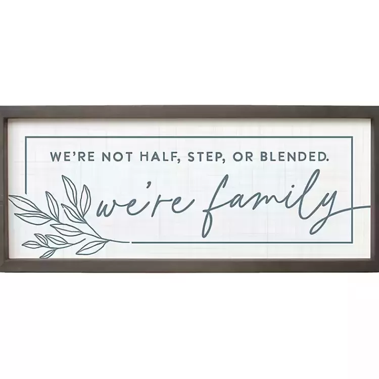 We're Family Wall Plaque>Kirklands Home Hot