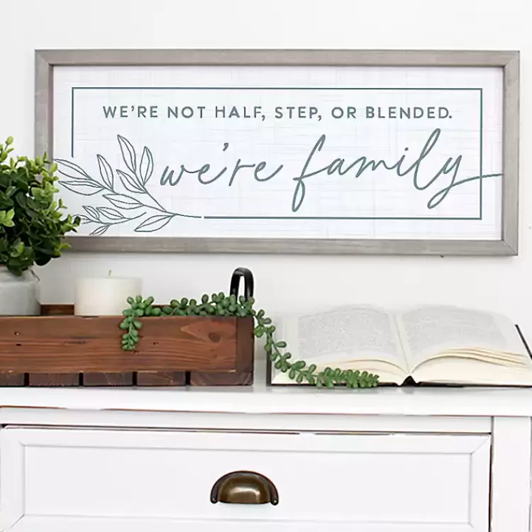 We're Family Wall Plaque>Kirklands Home Hot