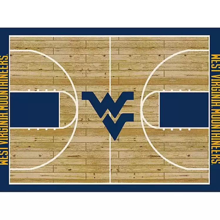 West Virginia University Courtside Area Rug, 4x6>Kirklands Home Best